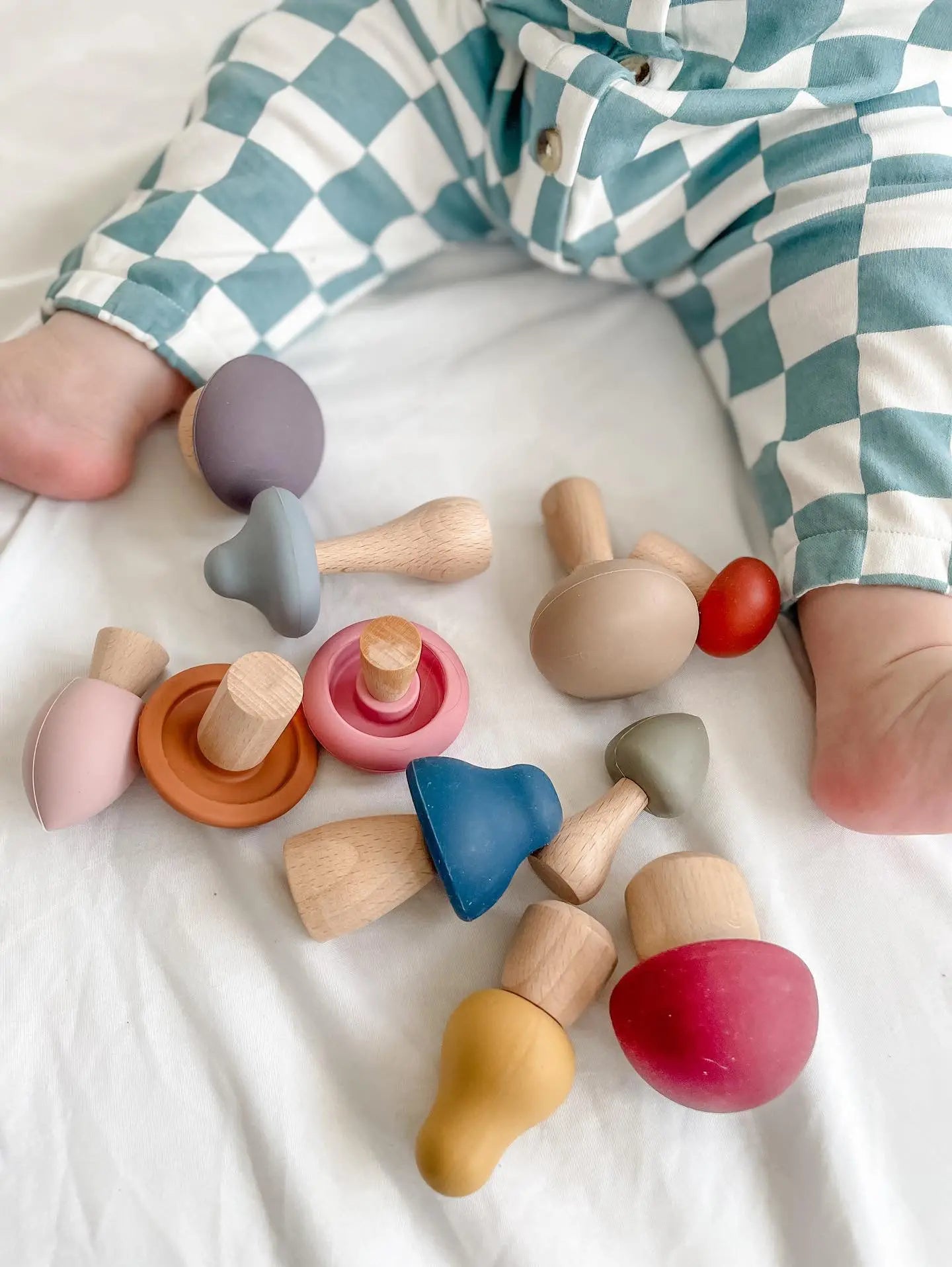 Mushroom Toy | Wood & Silicone + Imaginative + Montessori Lytl