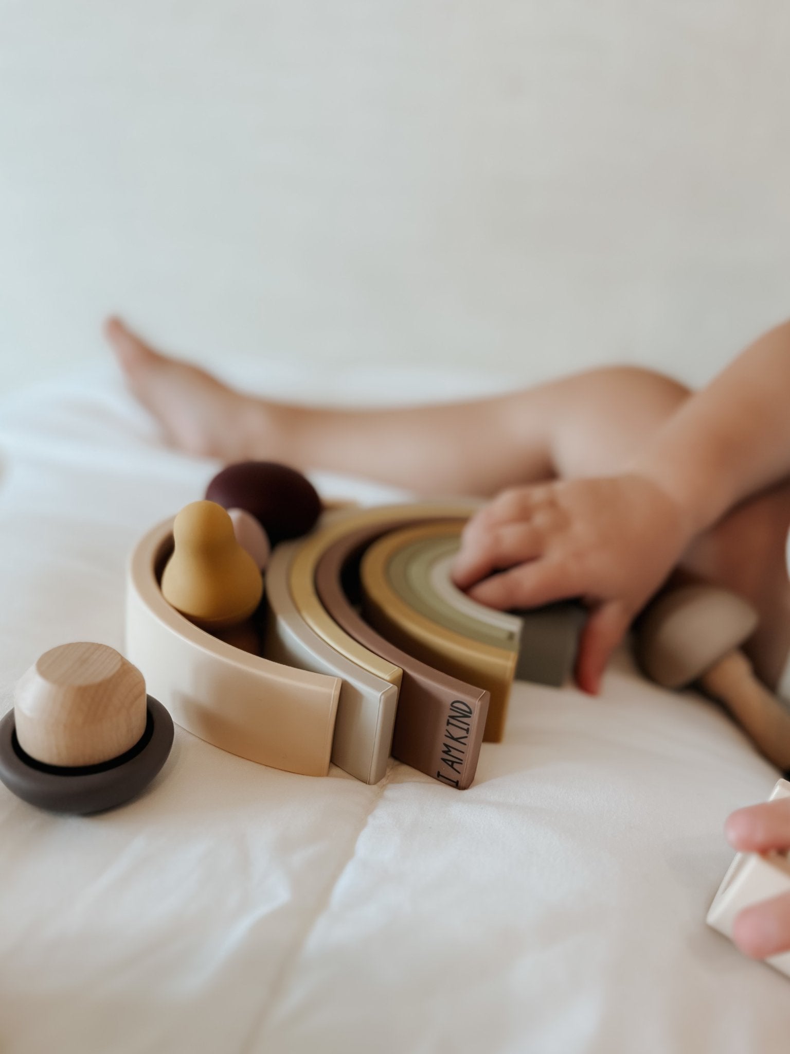 Silicone Lytl Mushroom and Rainbow Toy