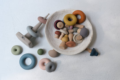 Fine motor toys for stacking, matching, sorting, and problem-solving play