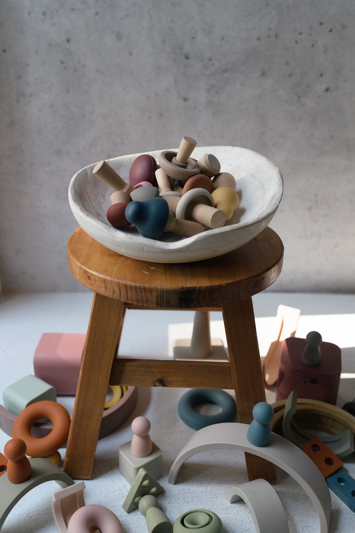 Complete LYTL Montessori Playroom Bundle with silicone and natural beech wood toys for open-ended play