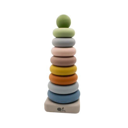 Stacking Ring Toy + Silicone + Teething + Sorting & Montessori - LYTL