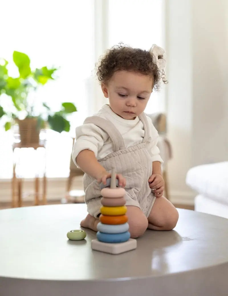 Stacking Ring Toy + Silicone + Teething + Sorting & Montessori - LYTL